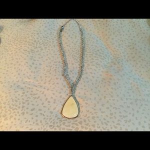 Faux mother of pearl necklace